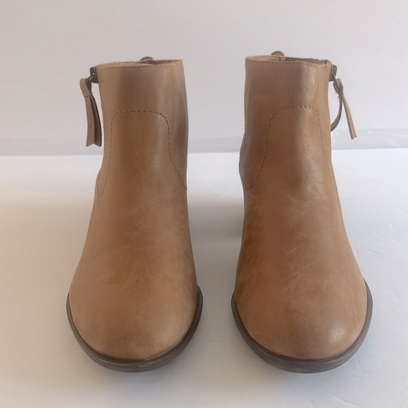 LUCKY BRAND $129 Blandre Women’s Brown Leather Booties Ankle Boots Size 9M NEW - Picture 3 of 9